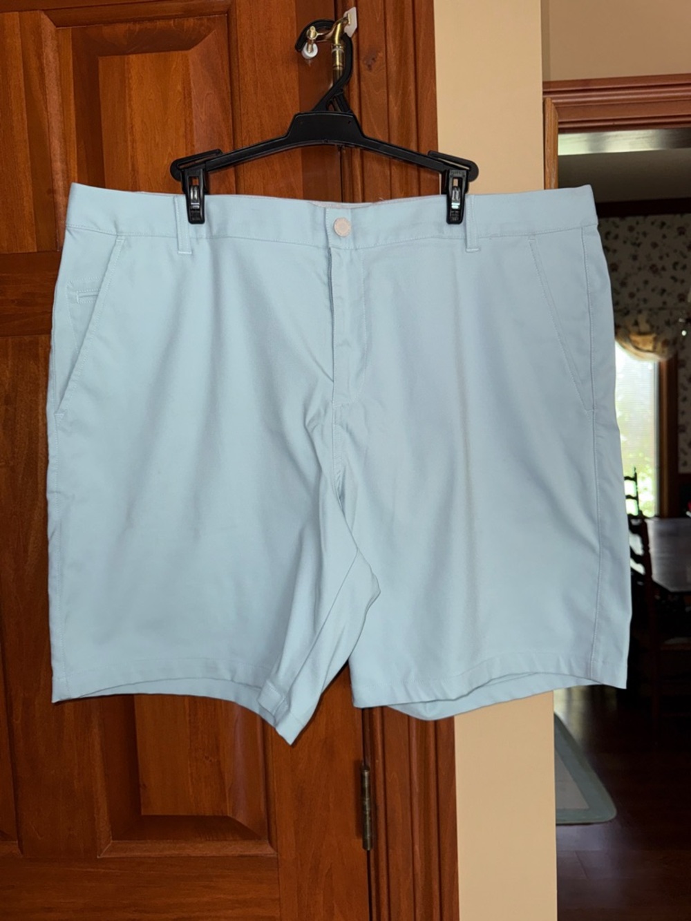 Puma Men's Light Aqua Flat Front Shorts